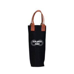 Porta vinho em Feltro Personalizado