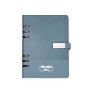 Caderno tipo Fichário em couro sintético Personalizado
