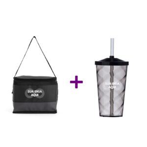 Kit com copo 550ml + bolsa térmica 5L Personalizado
