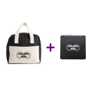 Kit com bloco autoadesivo + bolsa térmica 8L Personalizado